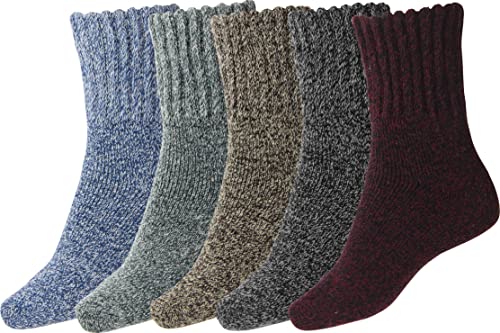 Bomkinta Women Winter Solid Boots Socks Thick Warm Wool Socks Cozy Crew Socks Christmas Gift #TOP3