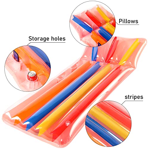 2 Pack 72'' Oversized Pool Floats For Adults, Parentswell Giant Pool Float Rafts Adult Size With Phone And Cup Holder, Lake Float Raft Water Lounger, Summer Beach Party Floaties #TOP5