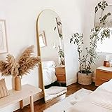 FVANF Arched Full Length Mirror, Floor Mirror Full Length, Large Floor Mirror with Stand, Baby Floor...
