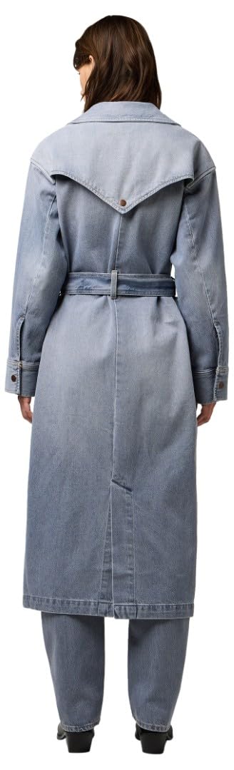 Wrangler - Chaqueta Mujer - Corte Relajado - Denim Trench - Haute Haze