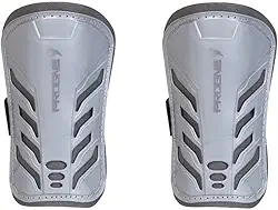 Caneleira Futebol Futsal Society Baby Sem Tornozeleira - Cinza Prata - Par