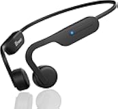 Bone Conduction Headphones, Wireless Bluetooth Open-Ear Sports Headphones with Mic, Type-C Quick Charging 12H Playtime, Upgrade Waterproof Earphones for Running, Walking, Cycling, Workout, Gift