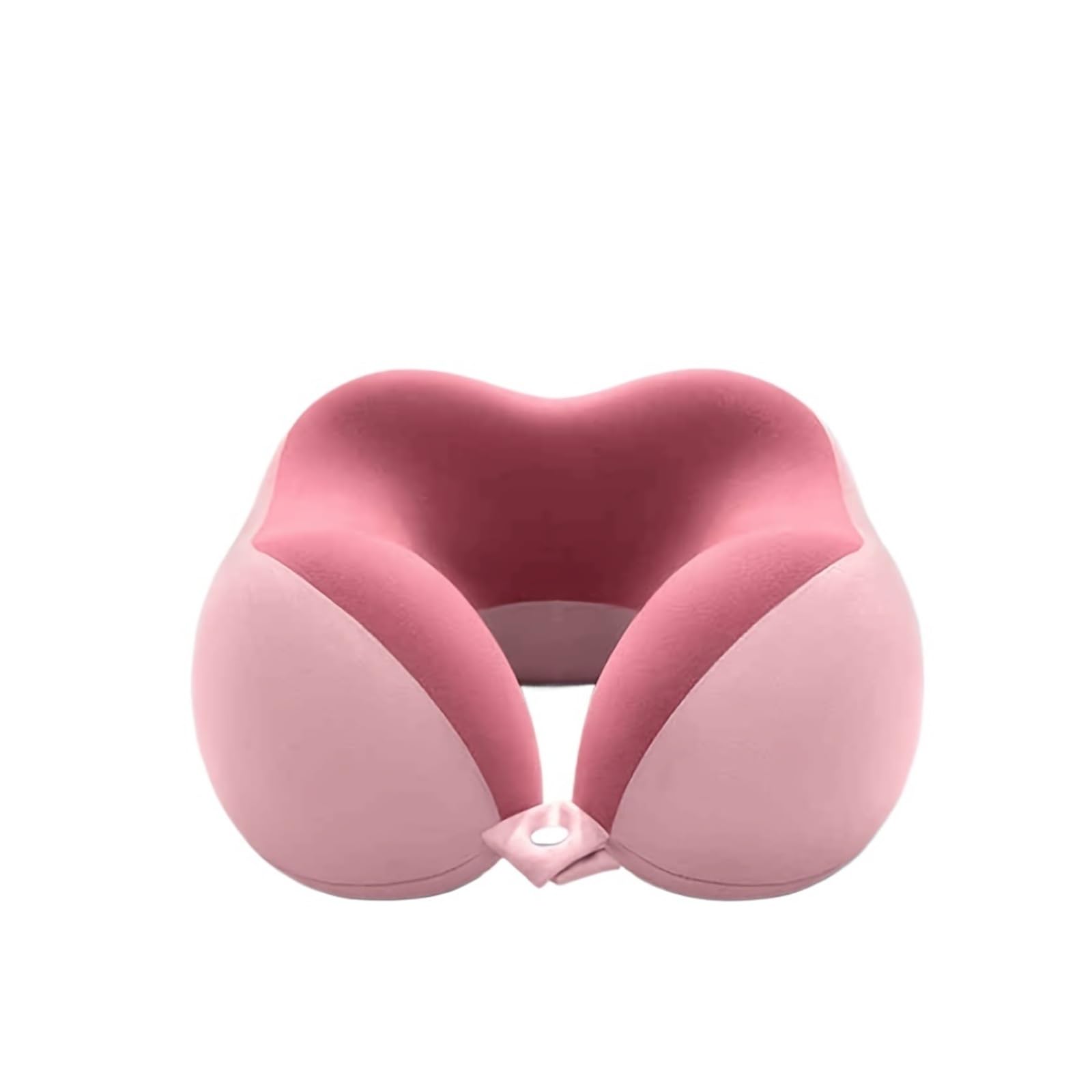 Coussin de nuque en U rose avec sac pour voyage et bureau