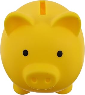BESPORTBLE Unbreakable Pig Shaped Piggy Bank for Vinyl Coin Saving Pot Desktop Decor Cute Money Safe Encourages Saving Habit Gift for Boys
