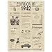 FestySpark Geschenke zum 84 Geburtstag Frau - Schöne Geburtstagskarte 84 Frau und Mann - Geburtstagsgeschenk für Männer 84 - Geburtstagsdekoration 84 Geburtstag Männer und Frauen - Karte 1942