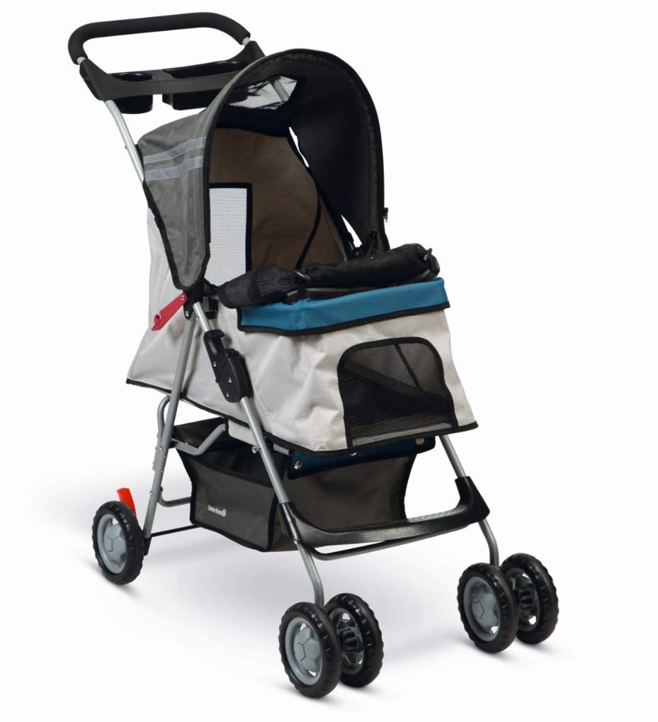 Beeztees Cresto Hunde Fahrradanhänger Hundewagen Hundebuggy 87 x 40 x 93 cm Haustier