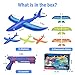 UNCANZEA 6 Pack Dreamy Ocean Foam Airplane Launcher Toys, Gliders with Fluorescent Stickers, Outdoor Flying Toys Birthday Gifts for Boys Girls 3 4 5 6 7 8 9 10 11 12 Year Old