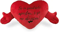 Coração de Pelúcia 75cm Se a Saudade Anti-alérgico