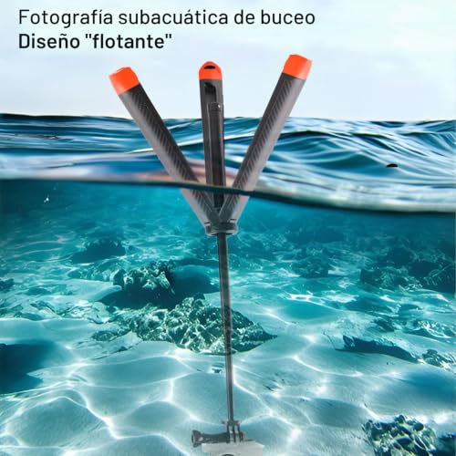 Palo selfie flotante y trípode impermeable que evita pérdidas de tu cámara de acción 2