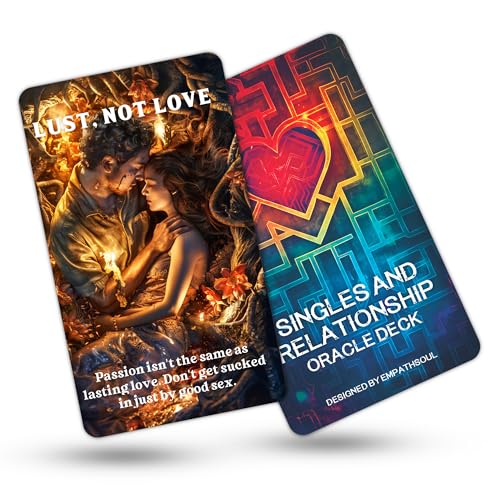 DPEHAKMK What's Blocking You? Love Oracle Cards, Singles Relationship Oracle Deck for Beginners, Uncover Emotional Barriers, Gain Clarity in Love Relationships,Romance, Twin Flame,Soulmate