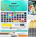 Artistro 50 Aquarellfarben Set – Leuchtende Farben in tragbarer Box...