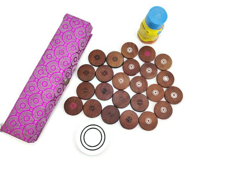 Altrona Tamarind Wood Carrom Coins for Tournament and Professional Playing (24 Carrom Coin 6.65 grm aprx. Each and Official Size) (B0C4FN1BDF) Amazon Price History, Amazon Price Tracker