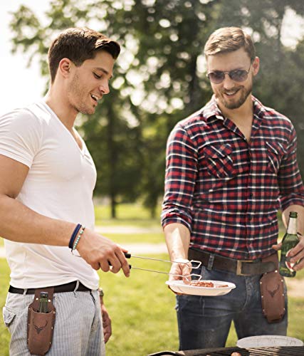 Flaschenhalter, Bierholster, Biergürtel als Geschenk zum Valentinstag/Geschenkidee für Männer/Bierhalter als Geschenk für Freunde/Idee für Junggesellenabschied/Männergeschenk