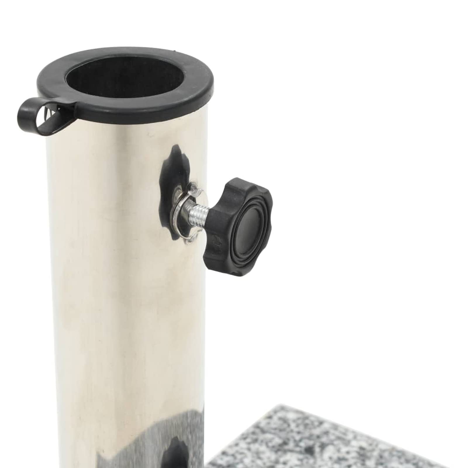 Socle de Parasol Granite Courbe 10 kg Gris,Pied De Parasol,Pied De Parasol Lourd,Pied De Parasol sur roulettes