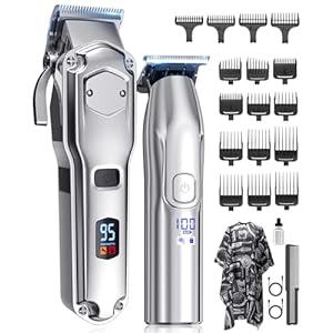 Jack & Rose Clippers and Trimmers Set, Cordless Hair Clippers for Men, Barber Clippers Set