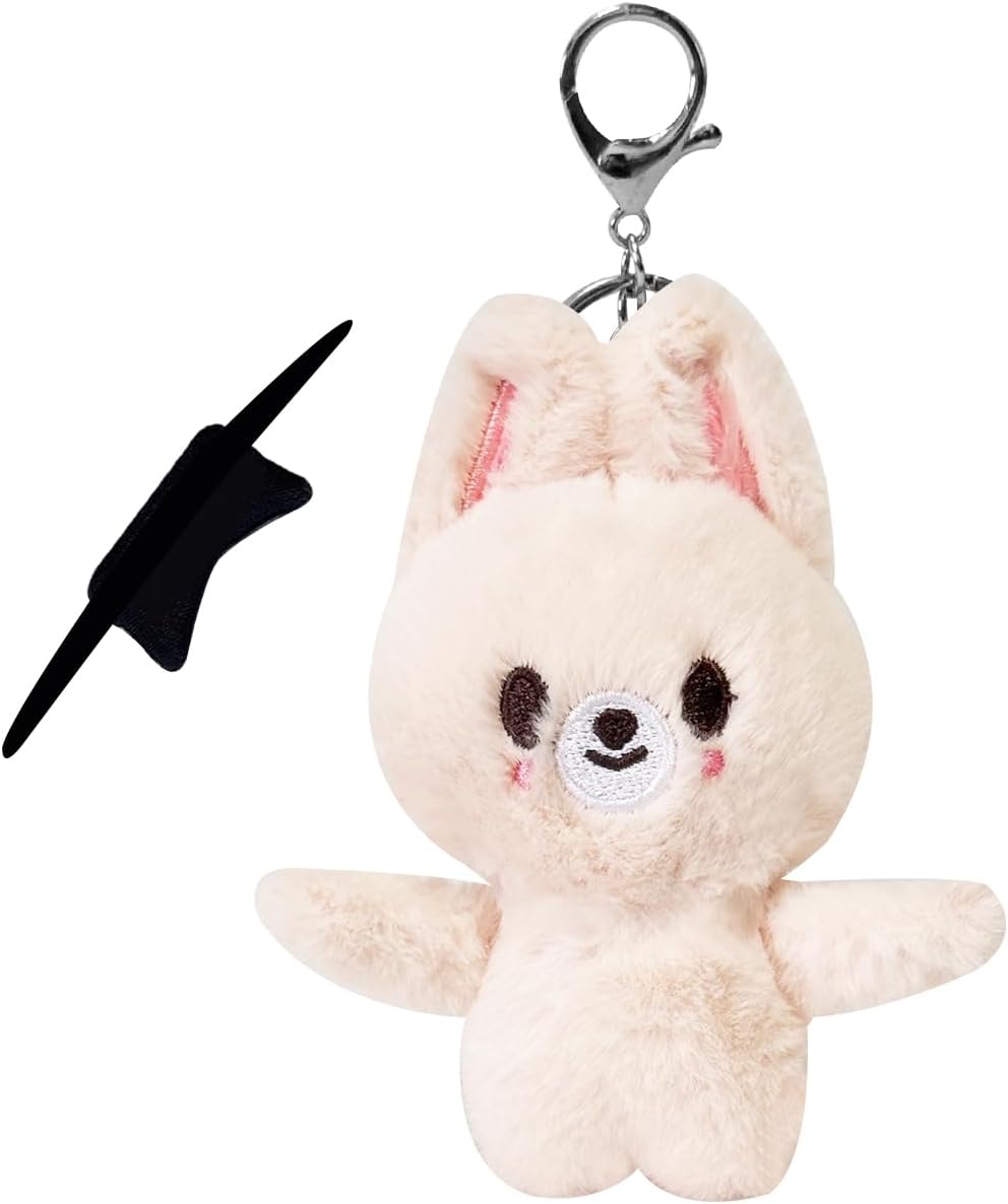 Cute Plush Keychain Soft Stuffed Animal Pendant for Women Backpack Tote Handbag Charm Decor Accessories