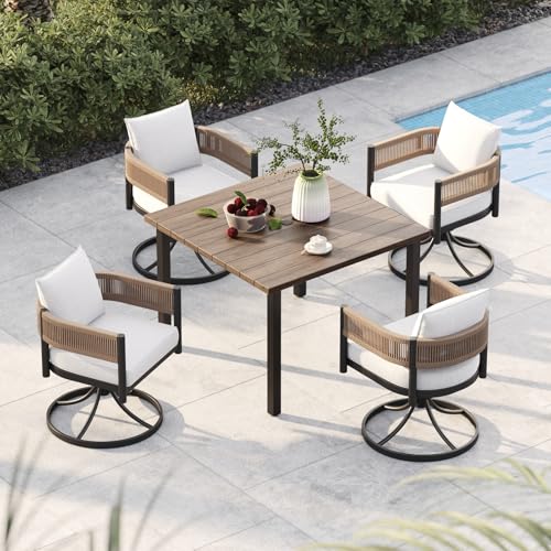 Grand Patio 5-Piece Outdoor Dining Set with Cushions