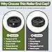 VYF Boat Trailer Keel Roller End Caps for Boat Trailer Roller Fits Keel, Spool Rollers and Bow Roller of The Ship Trailer, Black Rubber (3-1/2