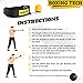 Boxing Reflex Ball Headband Set - Punching Ball on String Adjustable Two Difficulty Level for Training Box Fight MMA Equipment Hand Eye Coordination Speed Reaction with Hand Wraps for Kids and Adults
