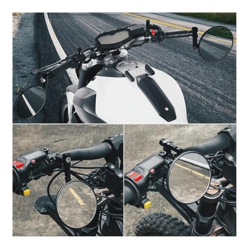 Espejos retrovisores de motocicleta con giro 360 y mango adaptable antichoque 6