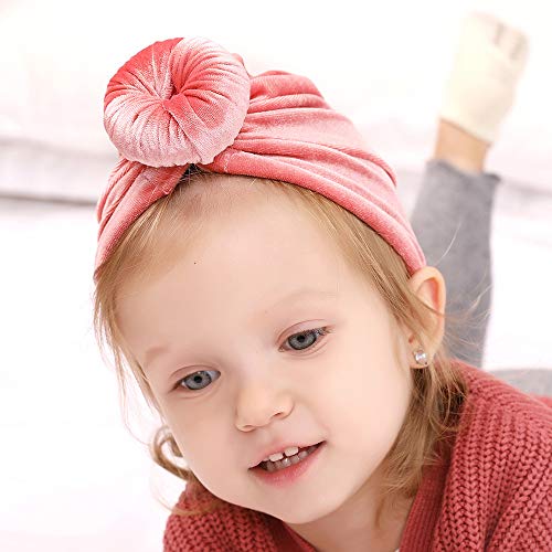 Awyjcas Newborn Baby Toddler Cotton Hat Babys Turban Kids Knotted Hat Cap Set (Bb03) #TOP2
