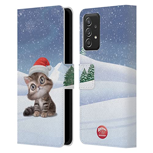 Étui portefeuille cuir Samsung A53 5G résout l'encombrement avec motif chat