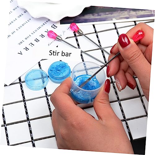 2 piezas barra mezcladora para uñas acrílicas miniatura 4