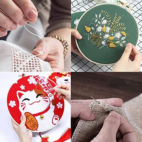 Sewing Needles Large Eye Blunt Needles Yarn Knitting Hand Needles Sewing Big Eye Darning Needles(15pcs, 3Sizes)