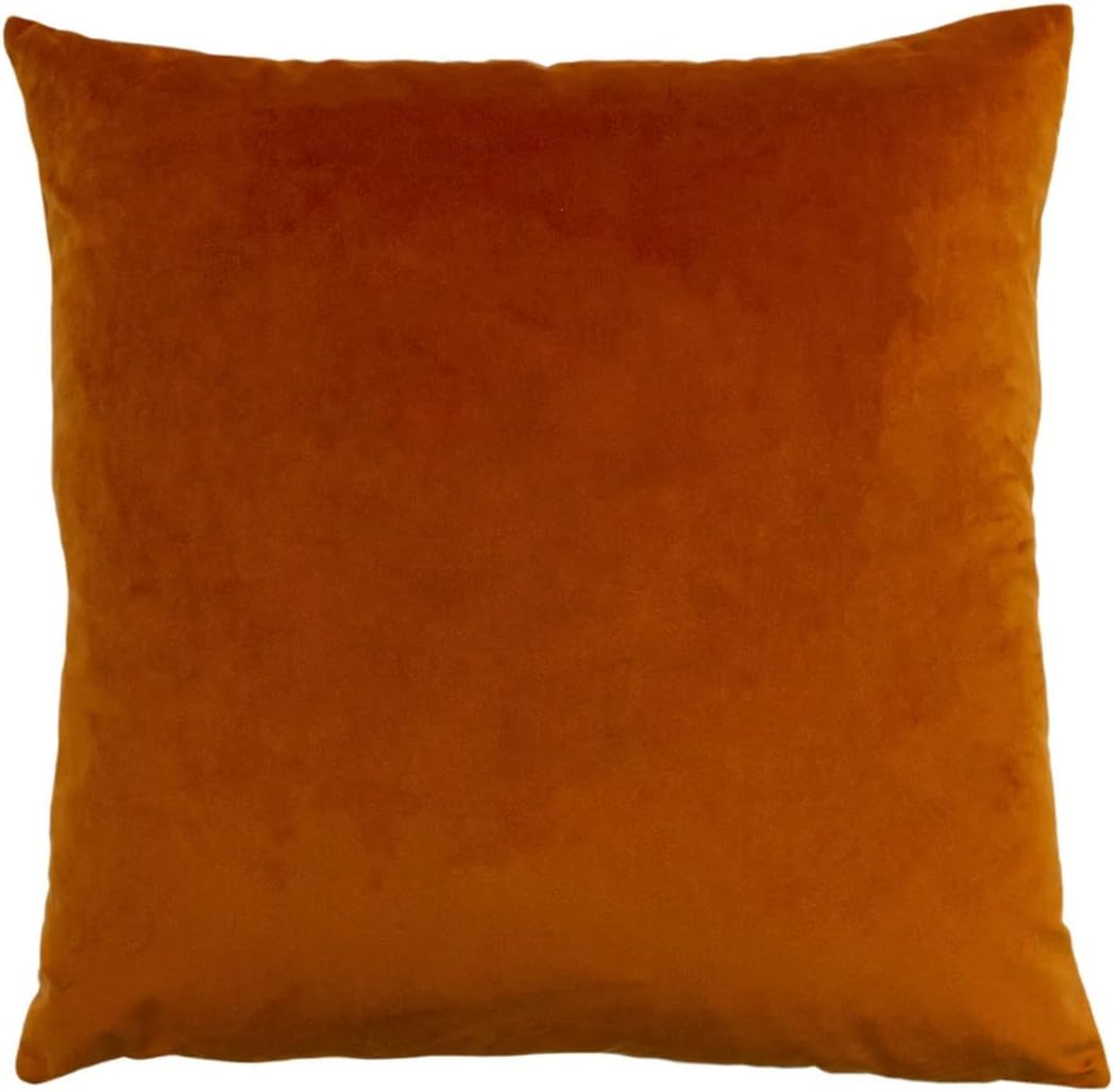 Paoletti Palm Grove Jacquard Square Throw Pillow Cover (One Size) (Teal/Rust)