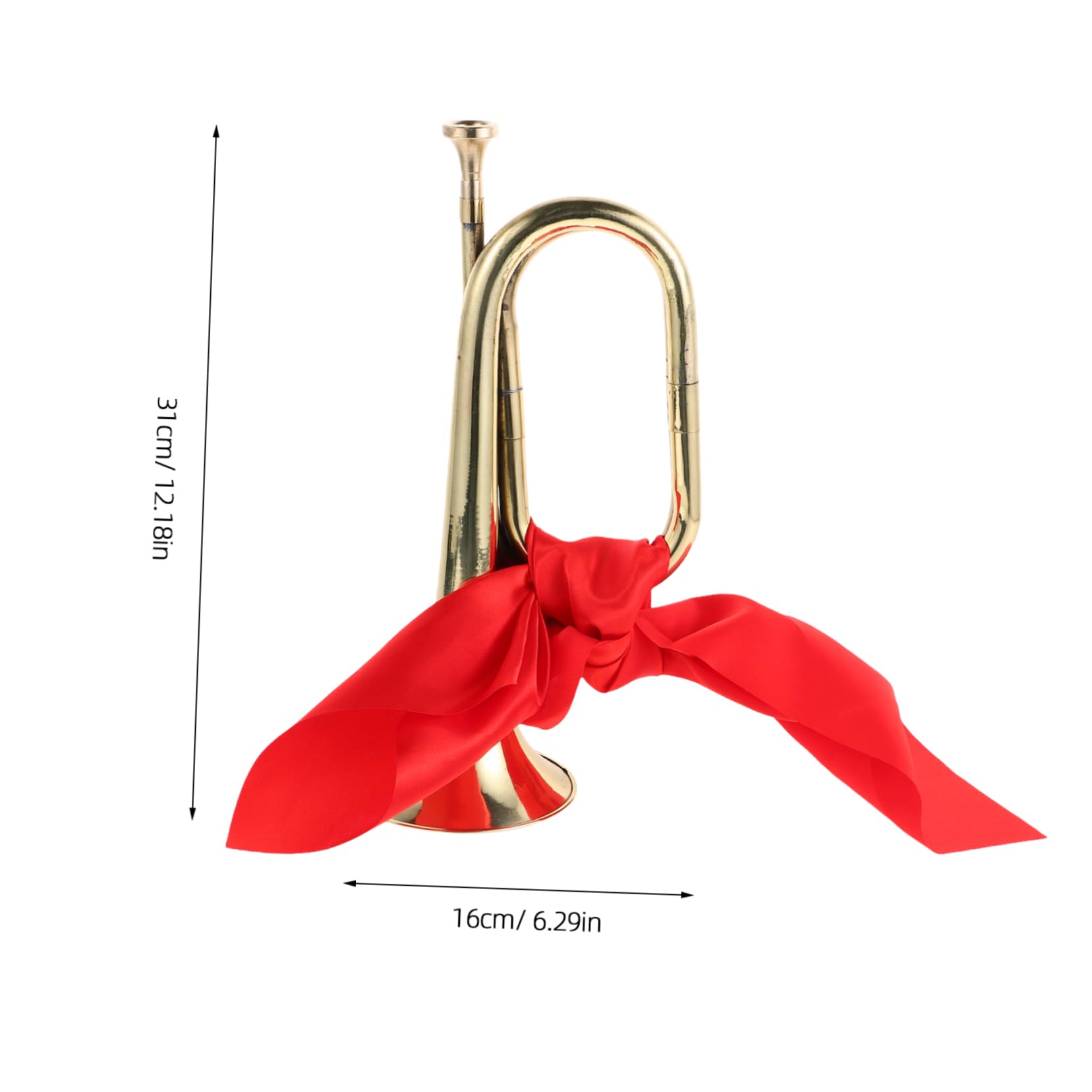 ifundom 1 Set Brass Wind Instrument Trumpet Beginner Trumpet Bugle Trumpet Horn For Orchestra Metal Bugle For Beginner Bugle Music Instrument