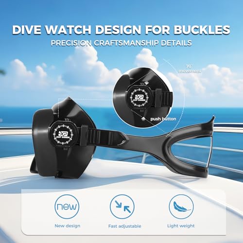 Máscara de buceo para adultos - Máscara de snorkel con lente anti-vaho premium cómoda y a prueba de fugas con cubierta para la nariz para buceo, snorkel y aventuras acuáticas miniatura 4