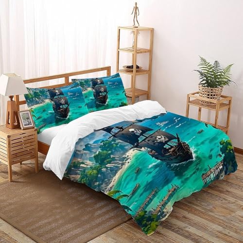 Housse de couette Navigation imprimé 3D pour chambre d'enfants