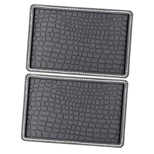 SOLUSTRE Non Slip Car Dash Pad Rhinestone Dashboard Mat Car Phone Holder Anti-Slip Phone Pad