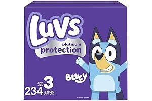Platinum Protection Bluey Baby Diapers - Size 3