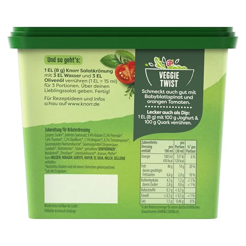 Knorr Salatkrönung Italienische Art für ein leckeres Salatdressing mit natürlichen Zutaten* 2.1L