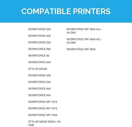 Miniatura 9 de LD Productos de repuesto para cartuchos de tinta Epson 126 (3 negros, 2 cian, 2 magenta, 2 amarillos, 9 unidades) para uso en Workforce: 435, 520,