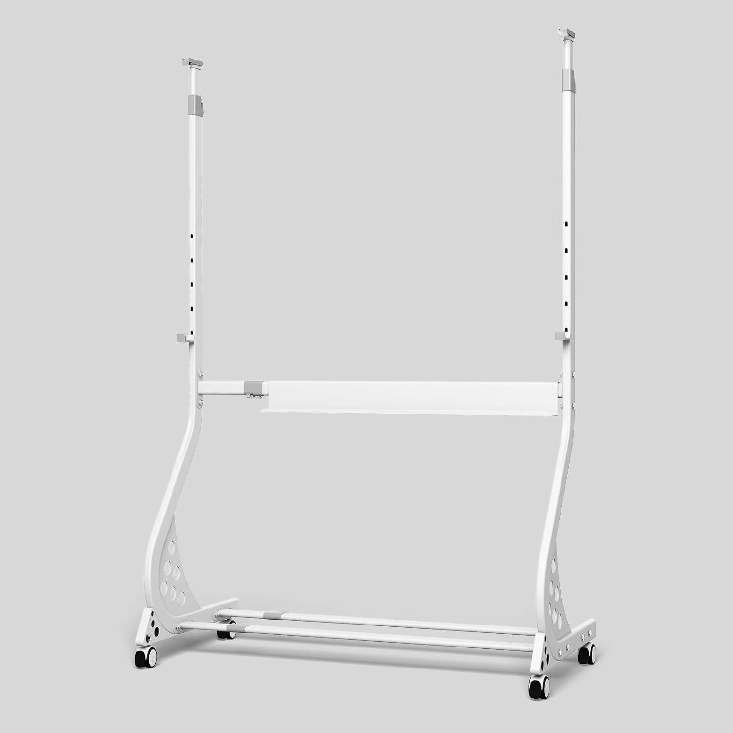 Glass White Board Stand, with Wheels, Height & Width Adjustable Universal Mobile Stand for Whiteboard/Glass Board, Ideal for Office, Classroom,Home Studio - Teachers, Professionals, Artists