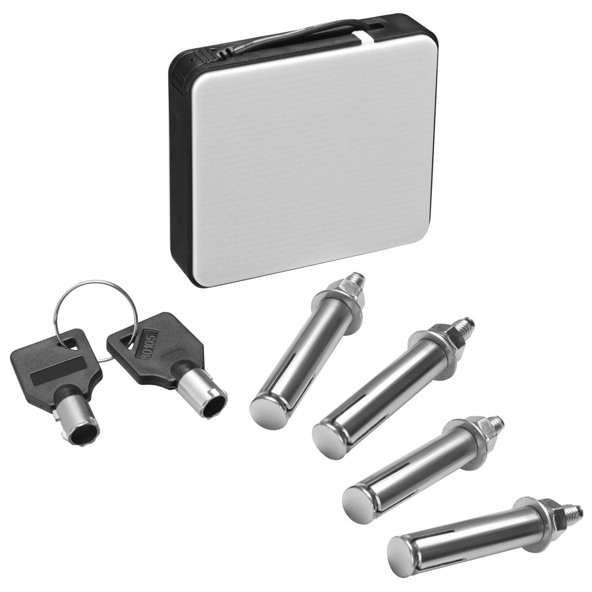 BAKAJI Cassaforte Elettronica di Sicurezza con Box Batteria Esterno, Cassetta Porta Valori e Documenti Antiscasso per Casa, Hotel, Armadio a Muro Parete o Indipendente, 40 x 35 x 40 cm (Nero)