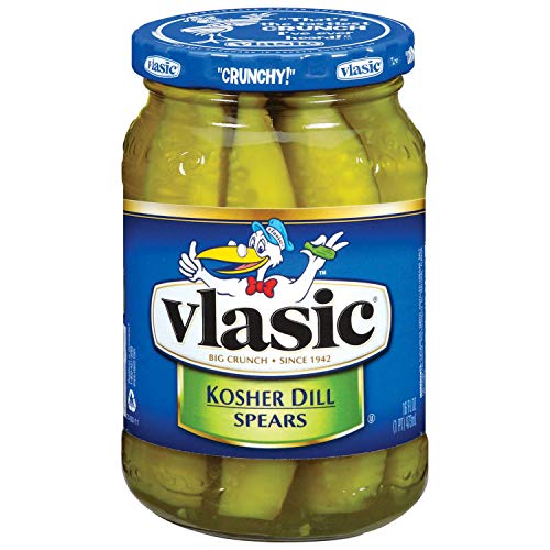 Vlasic Kosher Eneldo Lanza pepinillos 16 onzas (paquete de 12)