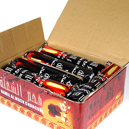 AlFakher Fahem Hookah Nargila Shisha - Disco de carbón (100 unidades)