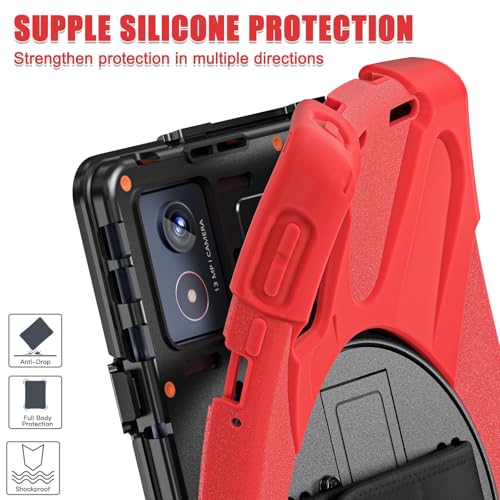 Funda para Lenovo Tab K11 con mango giratorio 360 y protector anticaídas 5