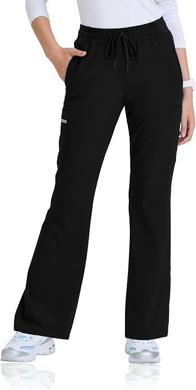 Skechers Vitality Vital Scrub Pant for Women – 5 Pockets, 4-Way Stretch, Moisture Wicking, Quick-Shed, Anti-Static