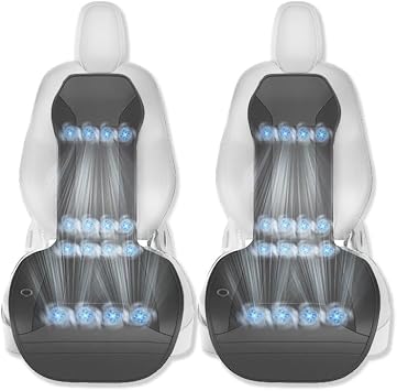 12V Cooling Car Seat Covers,Summer Seat Cushion Cooling Seat Covers for Car,Fast Cool,Suitable for CAR, SUV and Other Models BLACK-2PCS