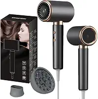 Secador de Cabelo Profissional 220V 2000W Turbo Ionic Silenciosoc com Difusor Pequeno Portátil para Viagens (220V+Difusor)