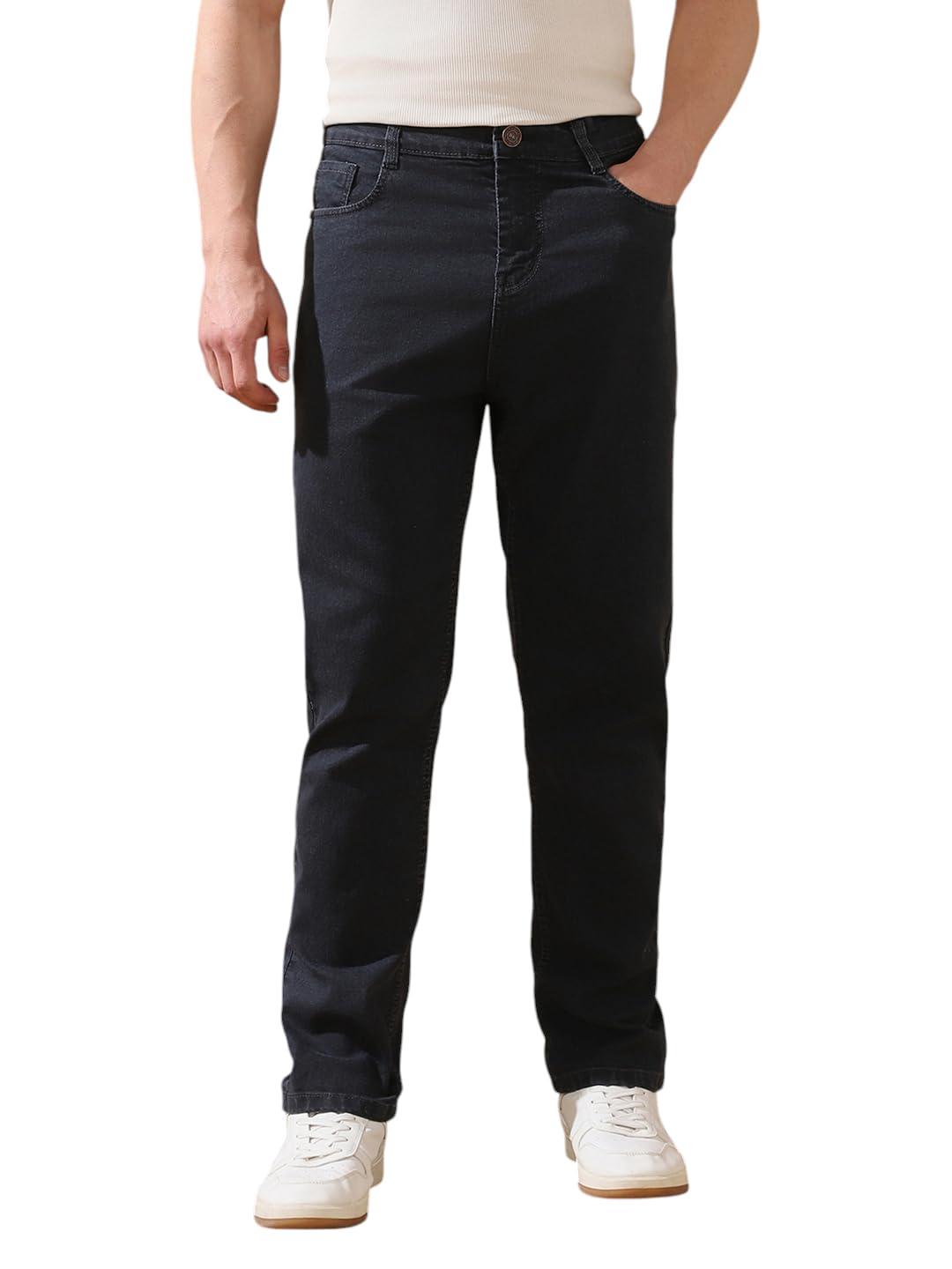 Dennis Lingo Men's Straight Fit Jeans in neutral