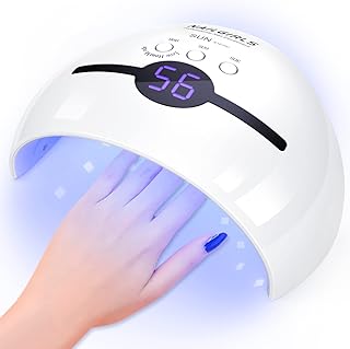 UV Nail Lamp, NAILGIRLS 48W Fast LED UV Nail Dryer Lamp Gel Nail Polish Dryer Machine UV Light Curing Lamp Smart Auto-Sensing with 30/60/99s Timer, Automatic Sensor for Gels Polishes in Home and Salon