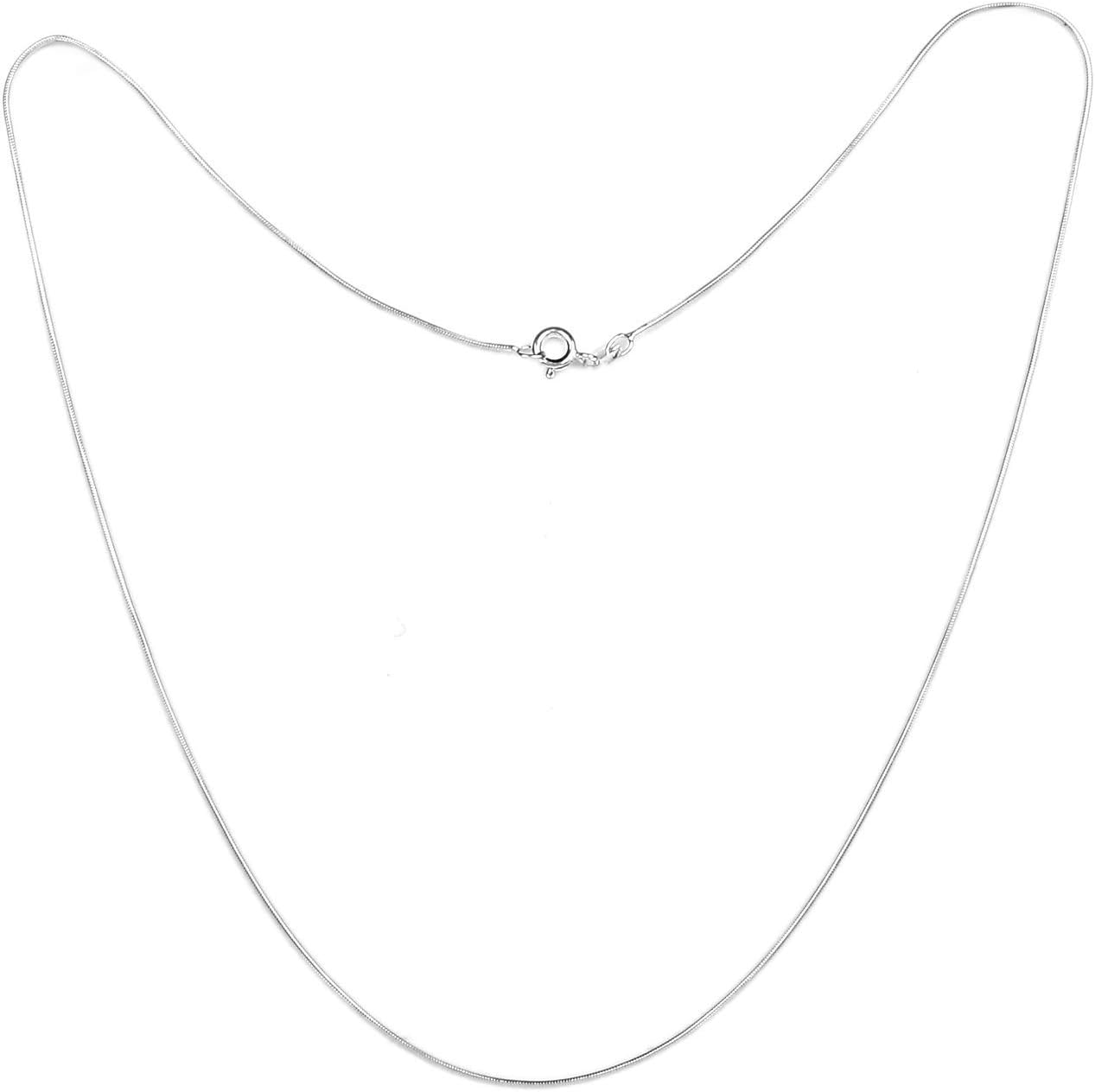 I JUELS ; LIVE THE EMOTIONSPure 925 Sterling Silver 20 inch Italian Silver Snake Chain For Girls/Women. IJSC009