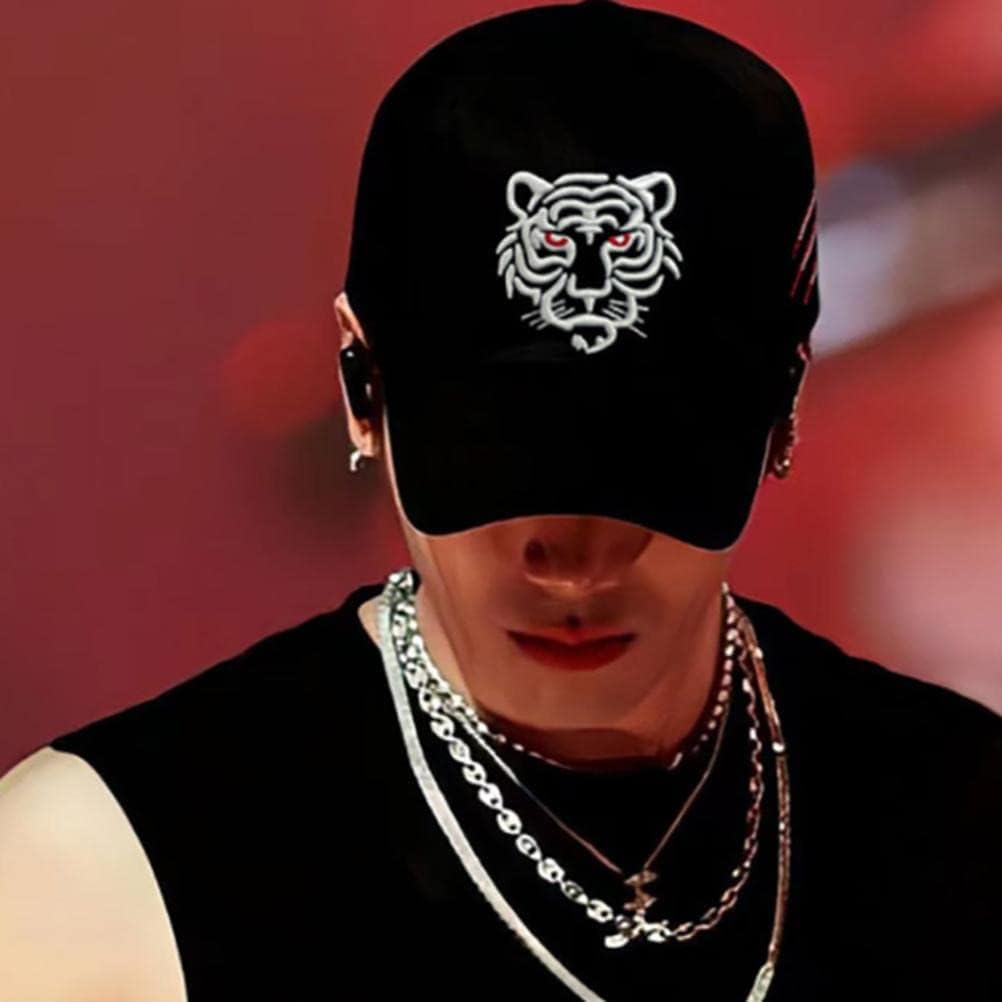 Baseball Hat, Animal Tiger Embroidered Cool Hip Hop Baseball Hat for Men Women, Head Circumference 55-60cm