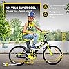 Actionbikes Vélo Enfant Wasp | 1 Vitesse - sans dérailleur - Vélo Enfant 20 Pouces - à partir de 6-9 Ans - V-Brakes Avant et arrière - Cadre trapèze - de 6-9 Ans - protège chaîne (Noir/Vert) #1
