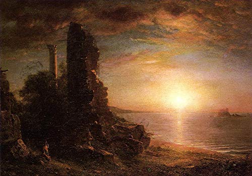 Peintures sur toile paysage Grèce église Frederic Edwin art célèbre